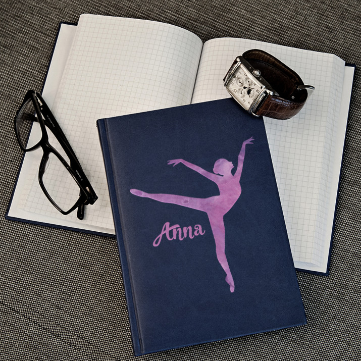 Tänzerin - Notizbuch A5 mit Aufdruck